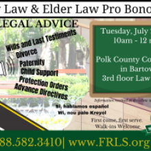 Family Law Pro Bono Clinic - Tuesday, July 26, 2022 10am - 12pm
