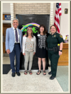 Photo Left to right: Nick Sudzina, 10th Judicial Circuit Trial Court Administrator,  Chris Hielscher, Bartow Public Library Director, Gladys Roberts, PCLC Coordinator and Lt. Kimbra Wiegert, Polk County Sheriff’s Office Bailiff Supervisor